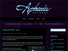 Tablet Screenshot of aphasia-records.com